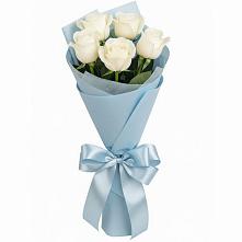 Букет 5 Белых роз Проуд #REPLACE_PRED# Ревякино