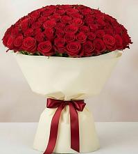Букет 101 Красная роза Милано в Ревякино