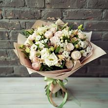 Букет цветов из:  Альстромерии, Розы и Хризантемы #REPLACE_PRED# Ревякино