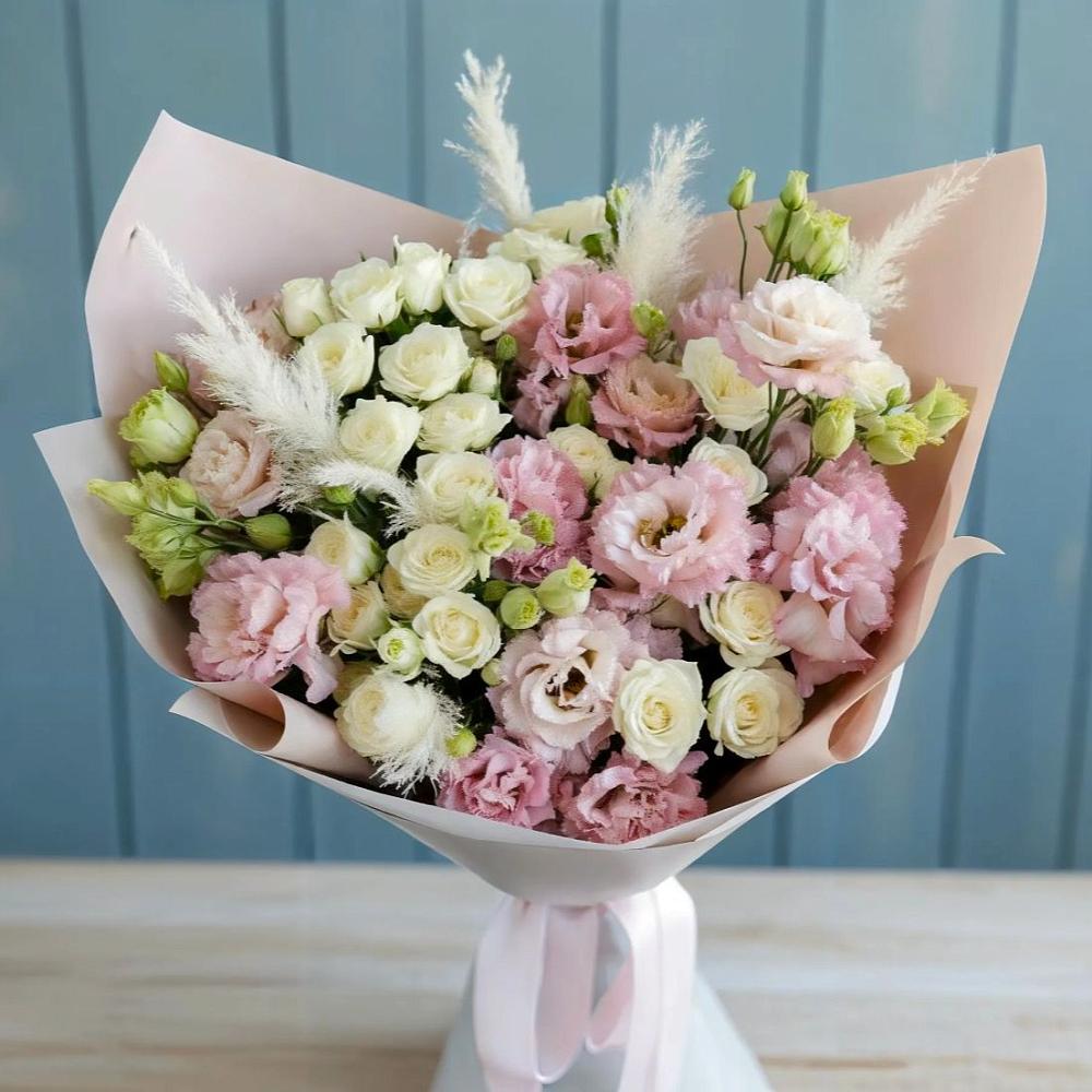 Букет цветов из: Альстромерии и Розы в Ревякино