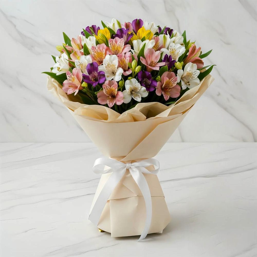 Букет цветов из: Альстромерии в Ревякино