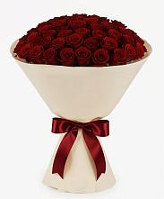 Букет 101 Бордовая роза Блэк Бакарра в Ревякино