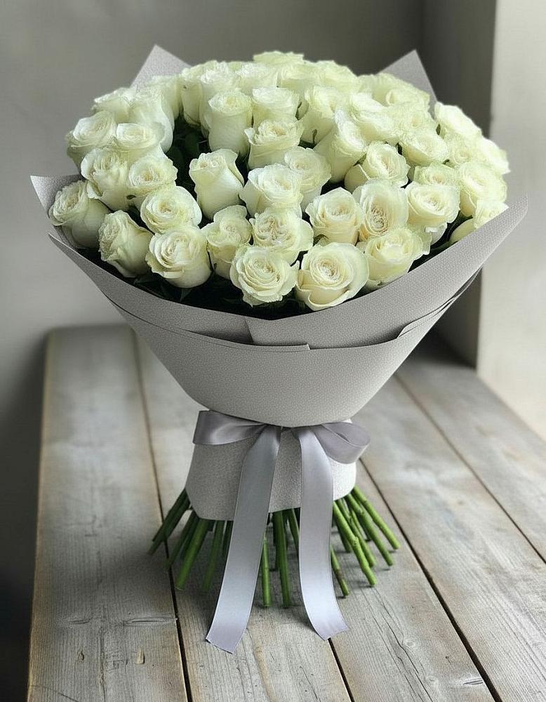 Букет 35 Белых роз в Ревякино