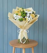 Букет цветов из:  Хризантемы и Розы #REPLACE_PRED# Ревякино