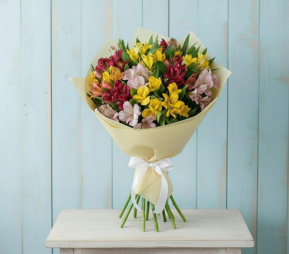 Букет цветов из: Альстромерии в Ревякино