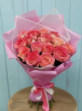 Букет 15 Розовых роз Равель в Ревякино