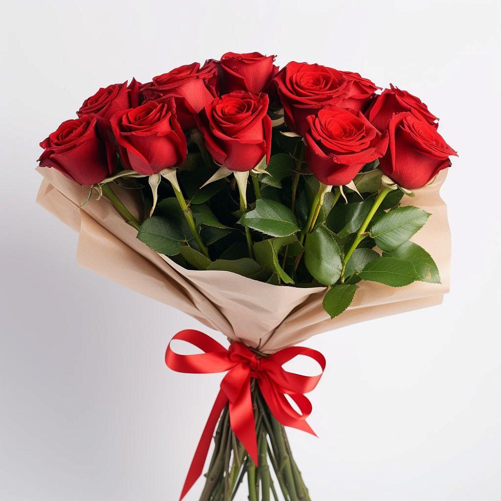 Букет 11 Красных роз Эдлесс Лав в Ревякино