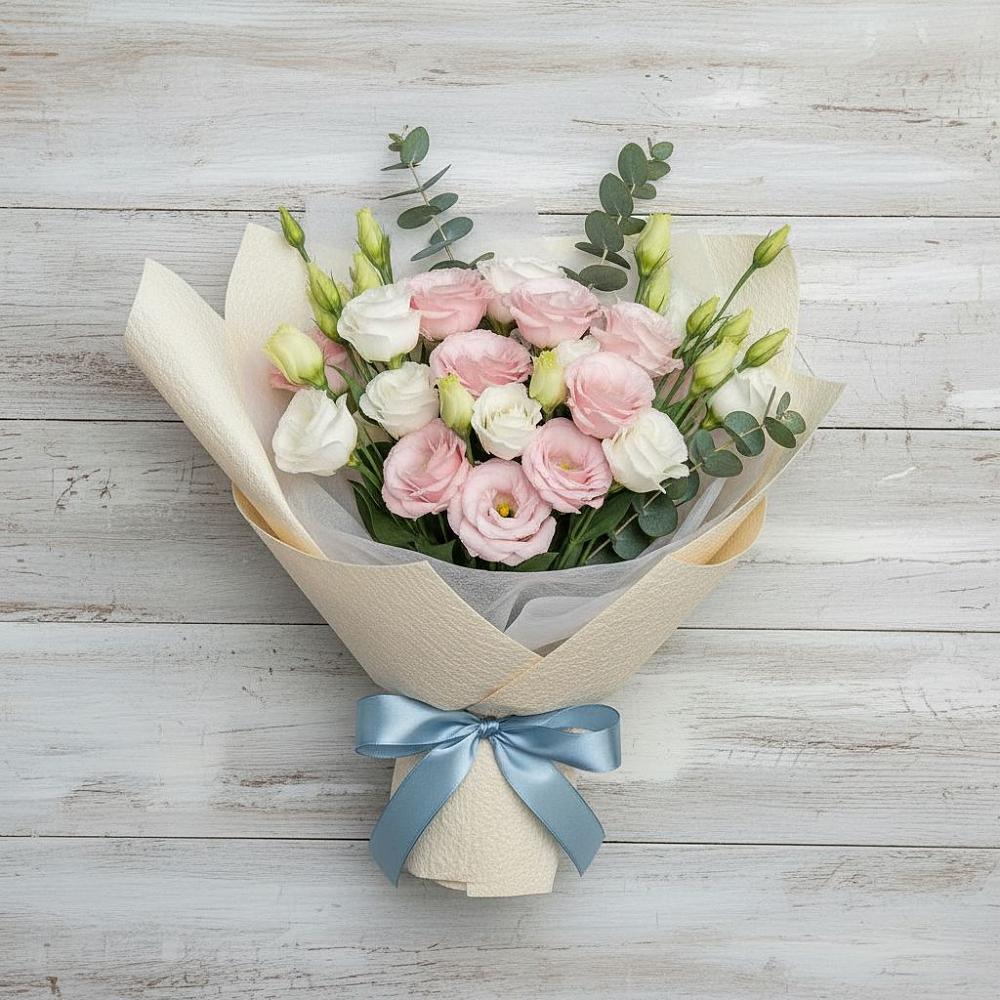 Букет цветов из: Лизиантусы в Ревякино